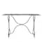 Hello Honey® 5ft. Vintage Distressed Black & White Metal Sofa Table